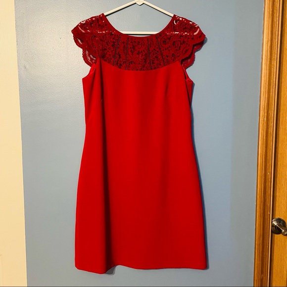 Burgundy lace dress - Picture 1 of 5